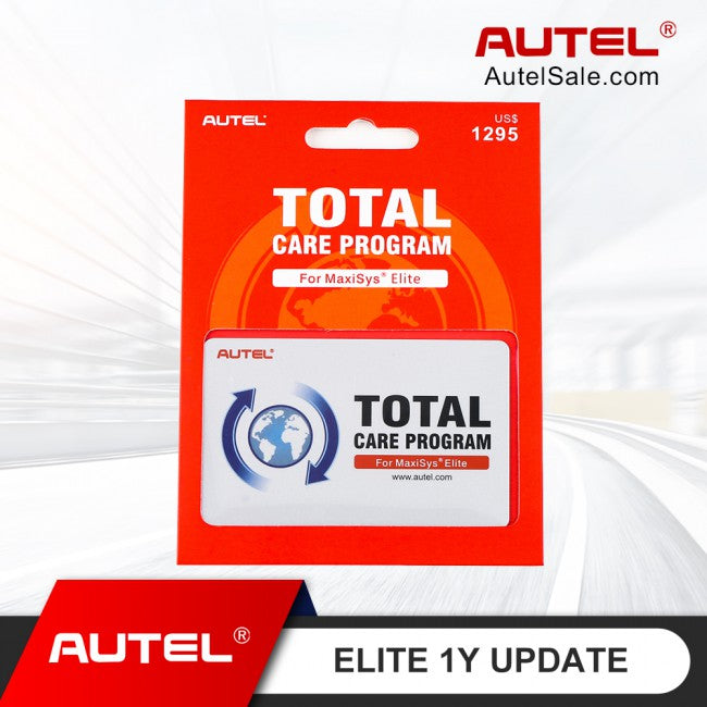 Autel MaxiSys Elite  one year total care program subscription card