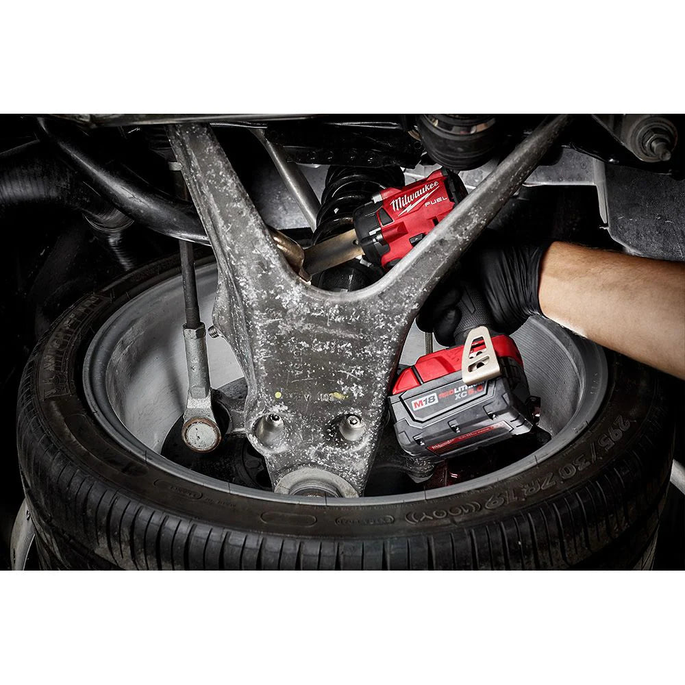 Milwaukee Tool M18 FUEL 18V Brushless Cordless 3/8 -inch Compact Impact Wrench w/ Friction Ring (2)XC 5.0 Kit Model # 2854-22